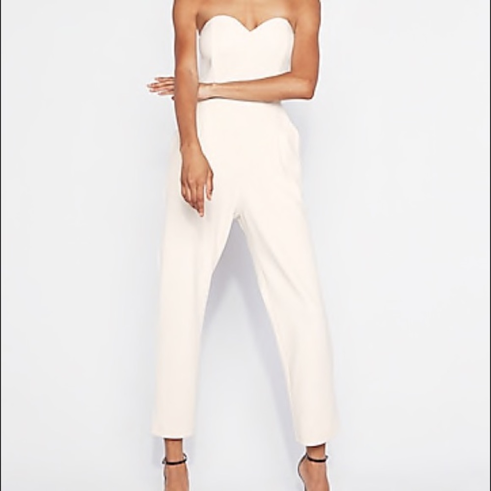 Express White Jumpsuit